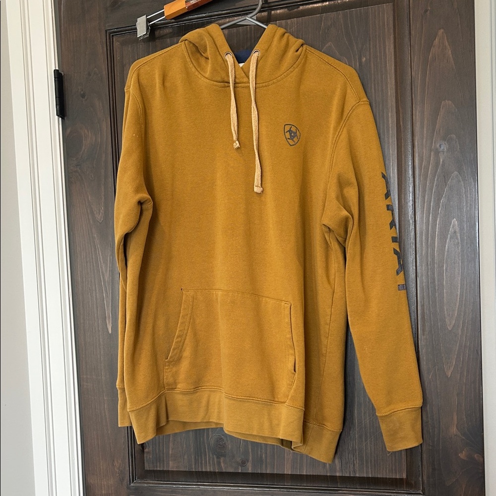 Ariat Men's Mustard Yellow Pullover Hoodie